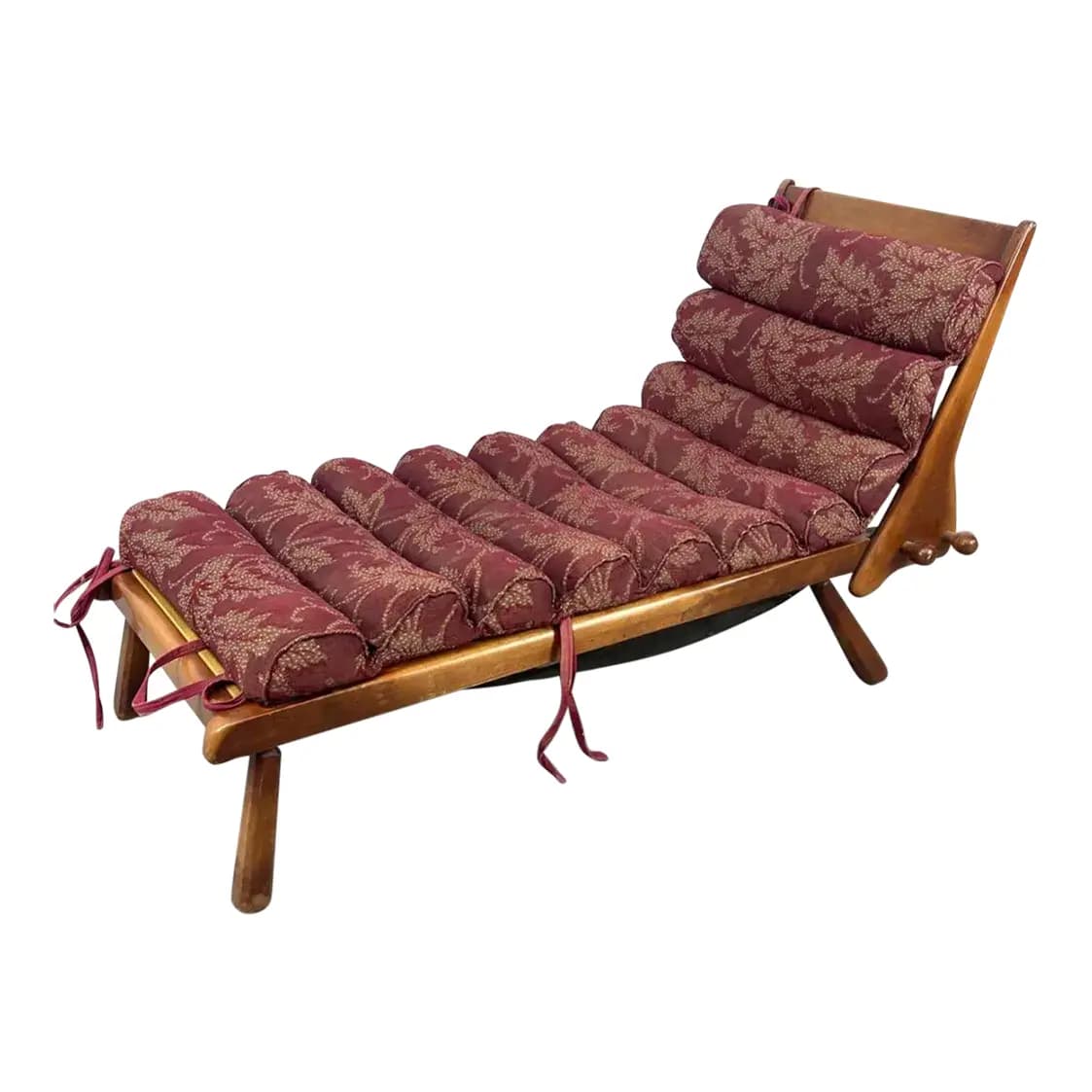 1960s Cushman Maple Chaise Lounge