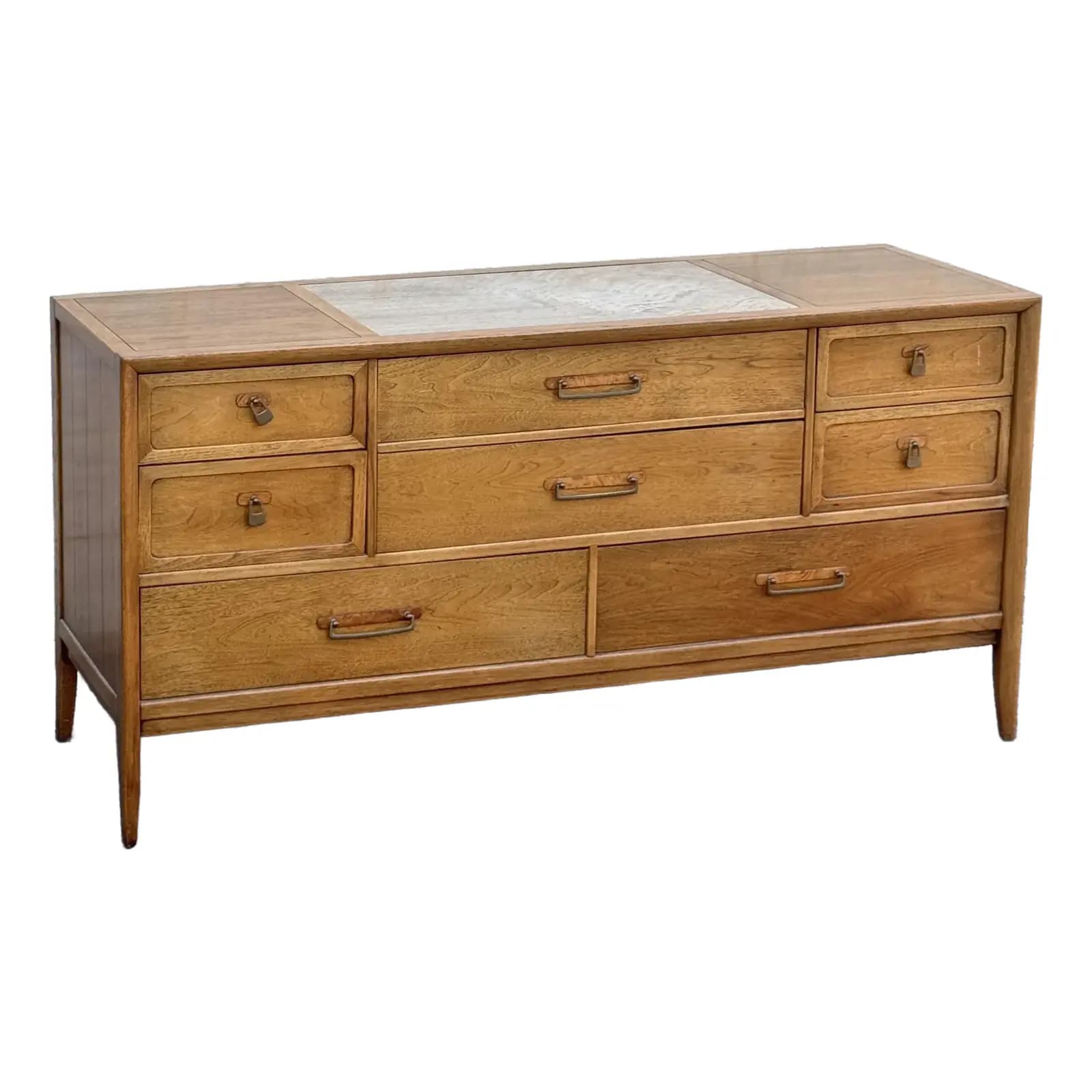 1960s Drexel Travertine Lowboy