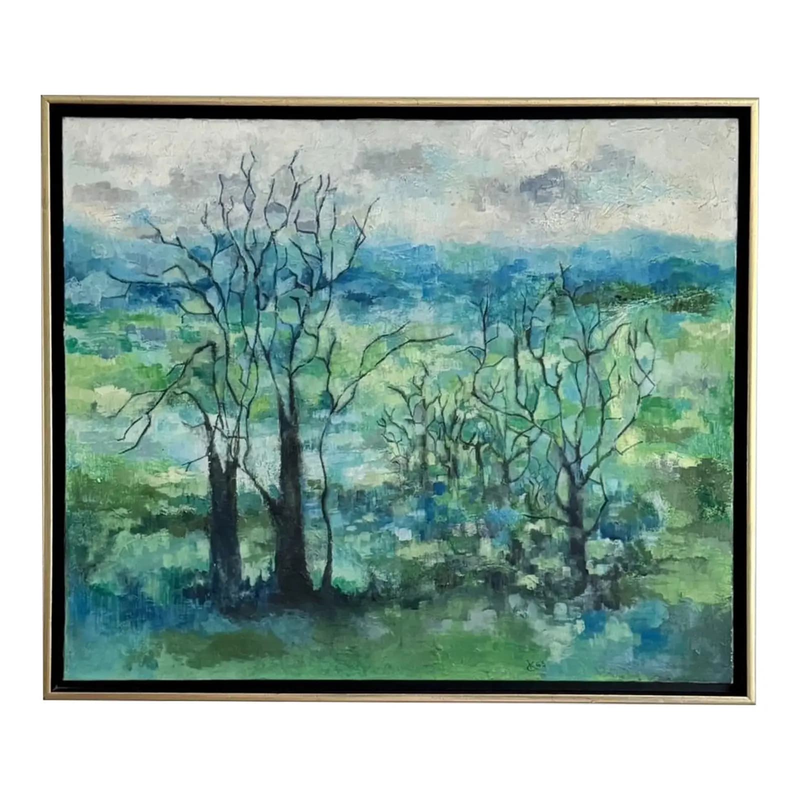 1960s Landscape Oil Painting