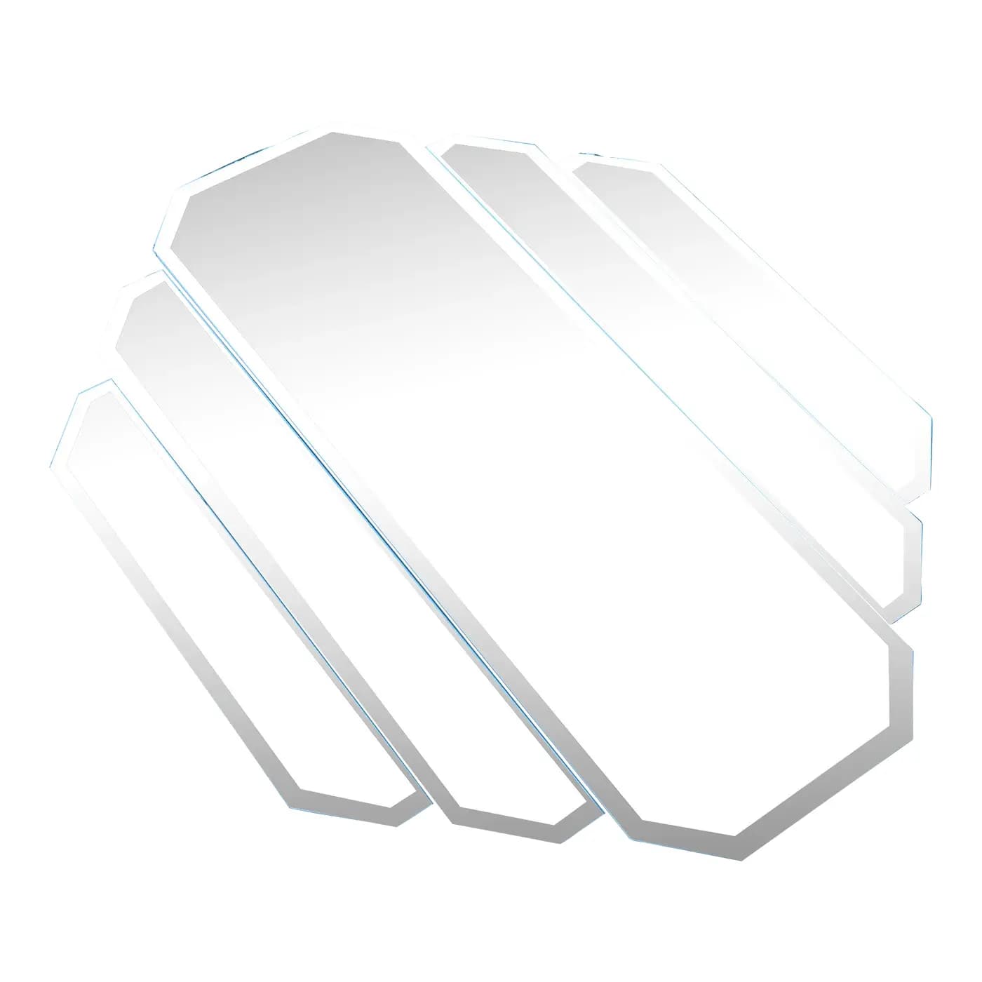 1980s Beveled Panel Wall Mirror