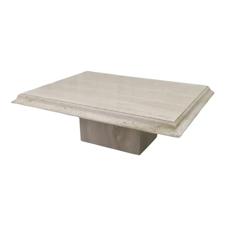 Italian Travertine Coffee Table