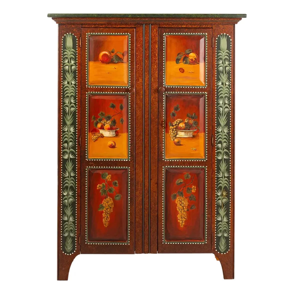 Painted Fruit Panel Cupboard