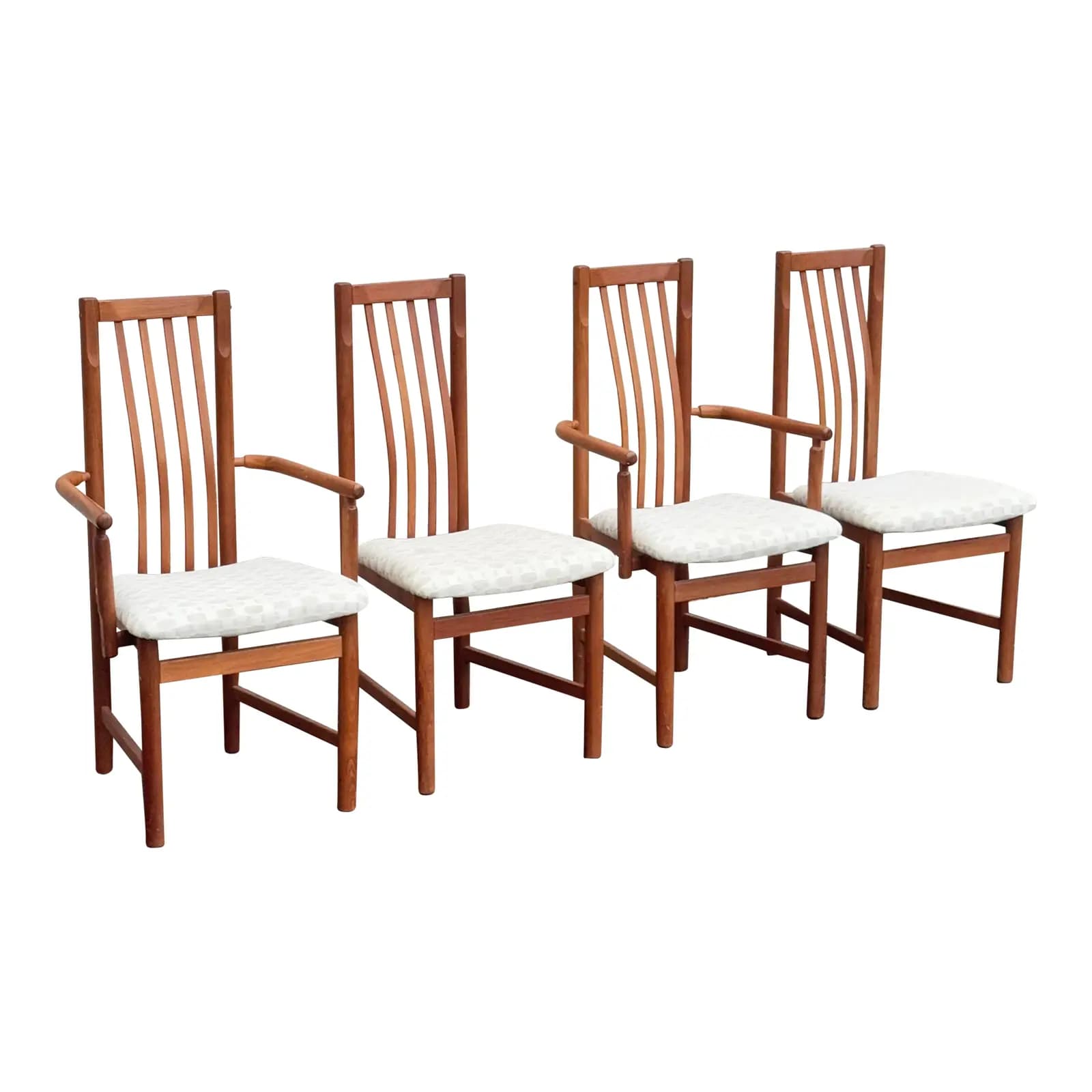Set of 4 Teak Dining Chairs