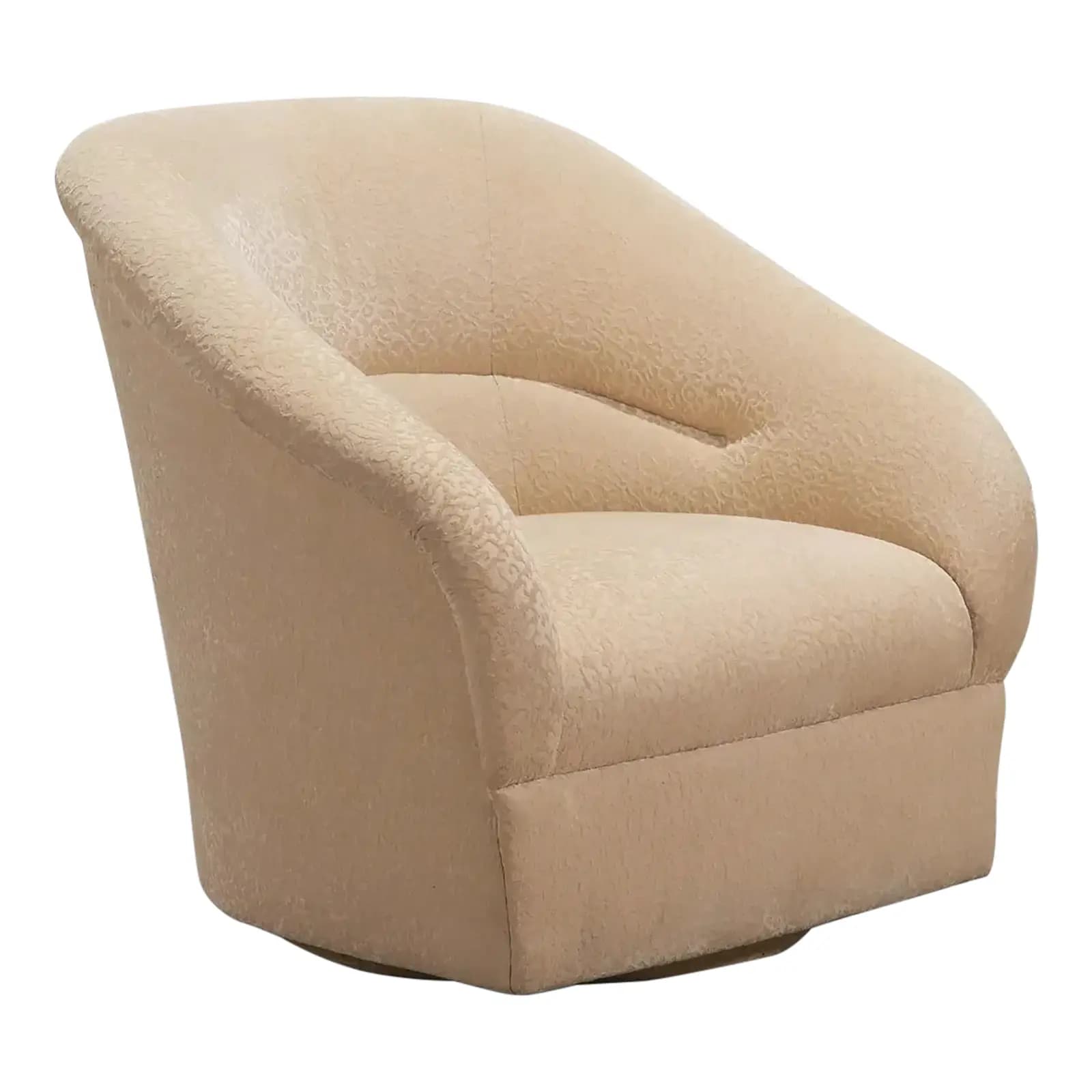 Ward Bennett Style Swivel Club Chair
