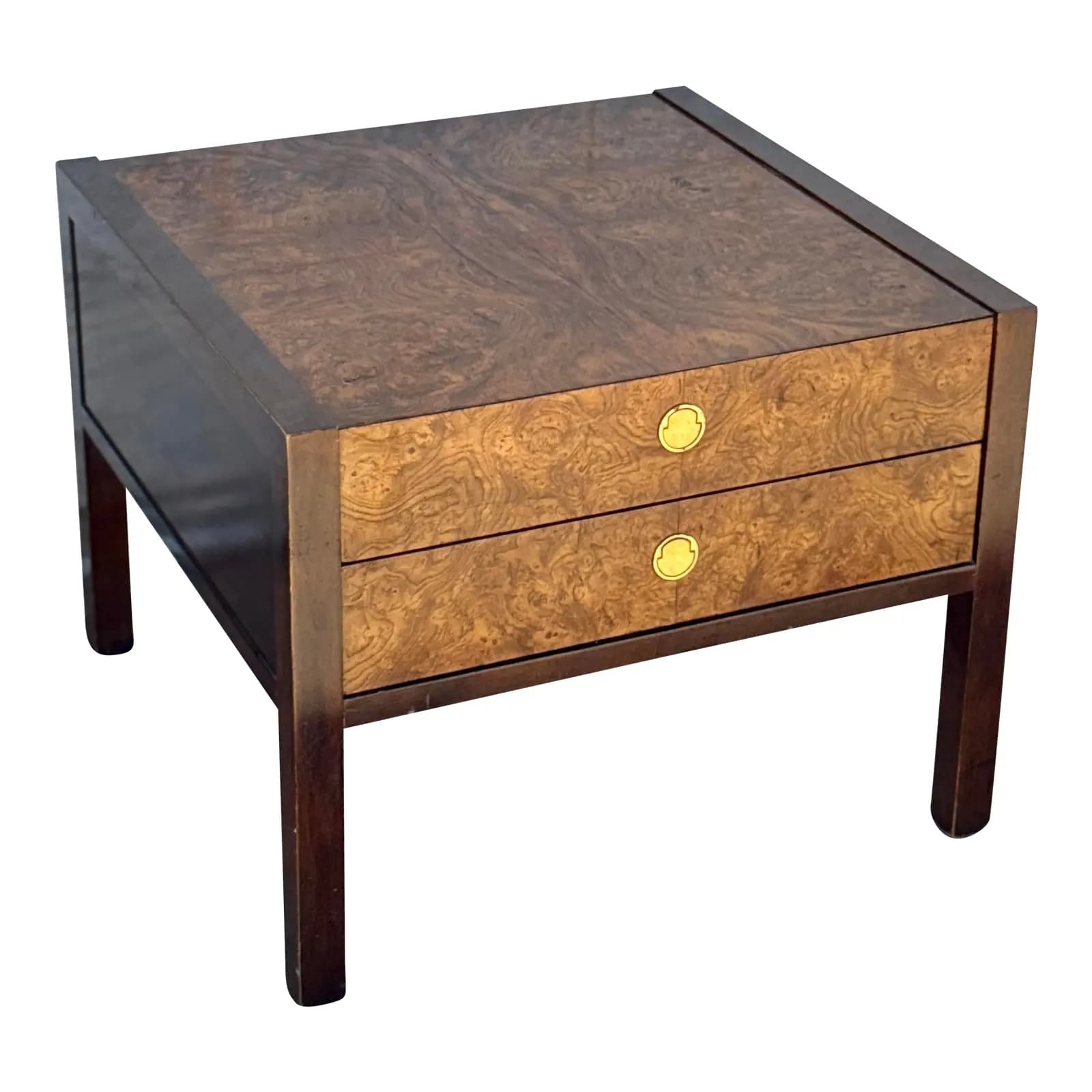 Century Burl Wood Nightstand