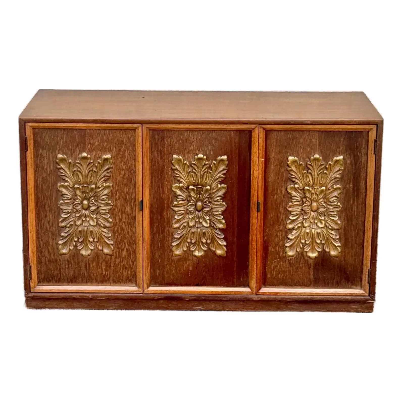 Sculptural Walnut Credenza
