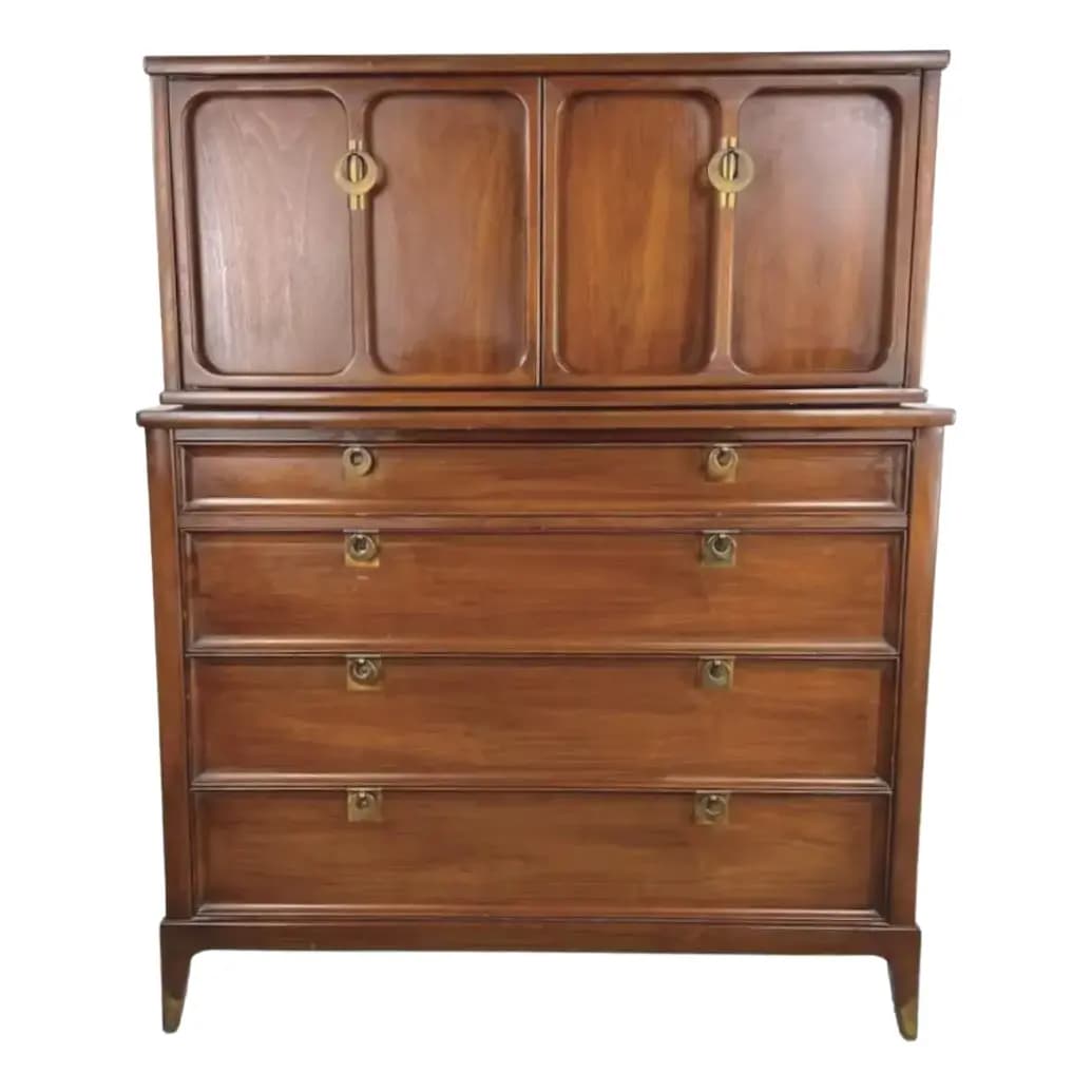 Mid Century Walnut Gentleman's Chest