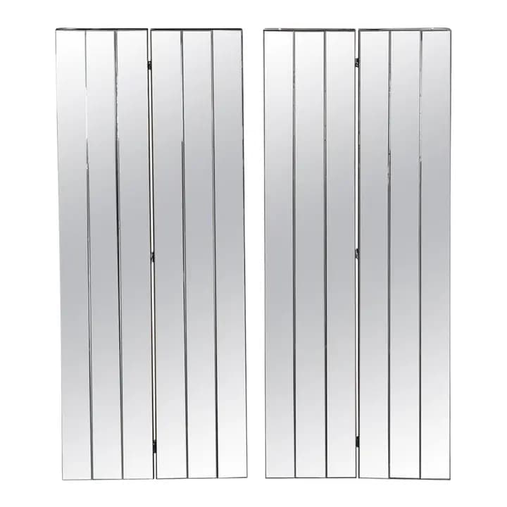 Pair of Postmodern Mirrored Screens