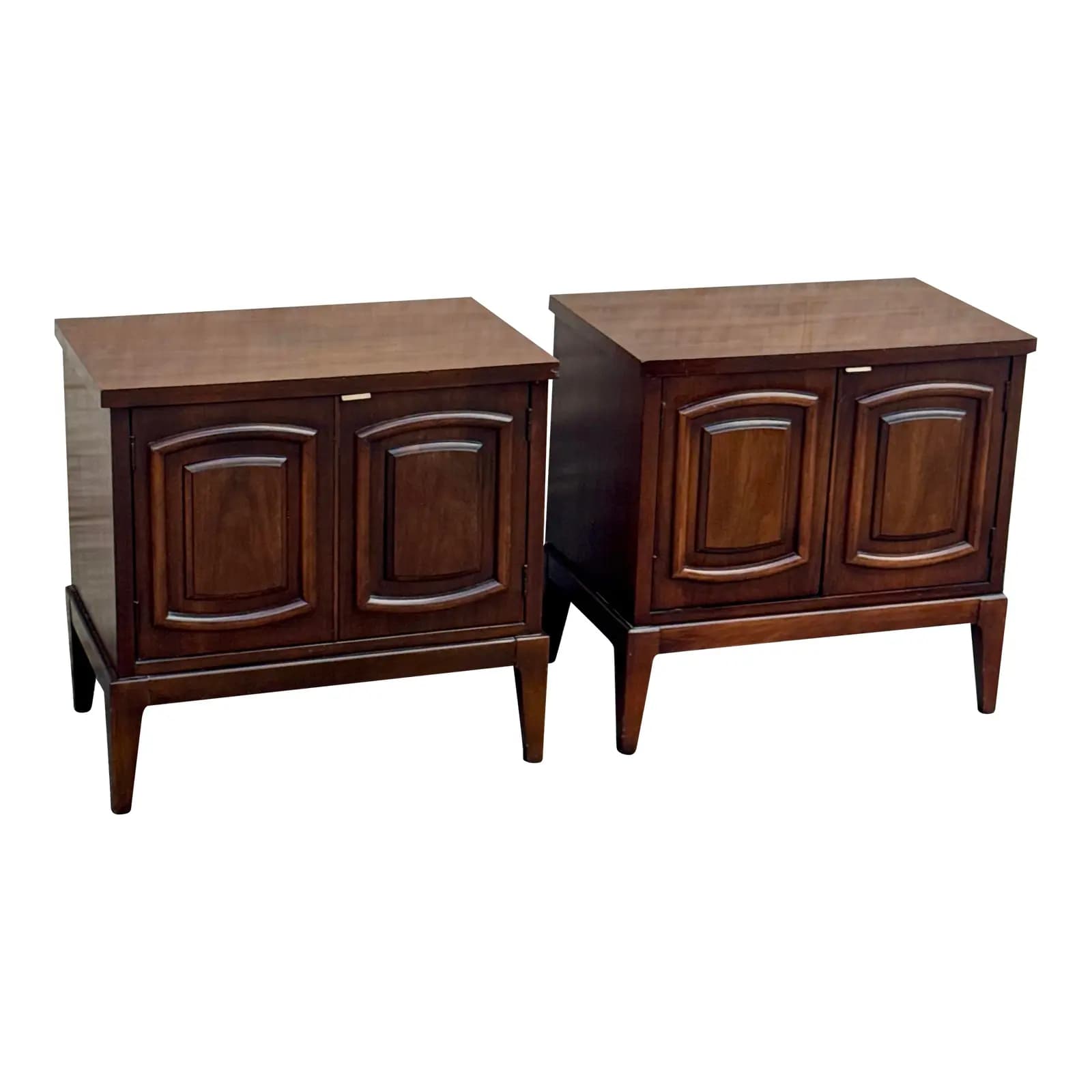 Pair of Walnut Nightstands